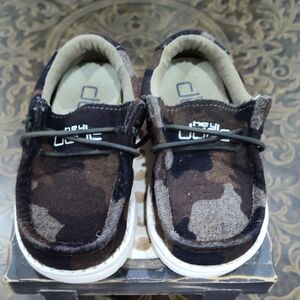 Hey Dude Brown Camouflage Kids Shoes